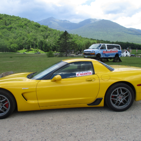 a car parked in a parking lot