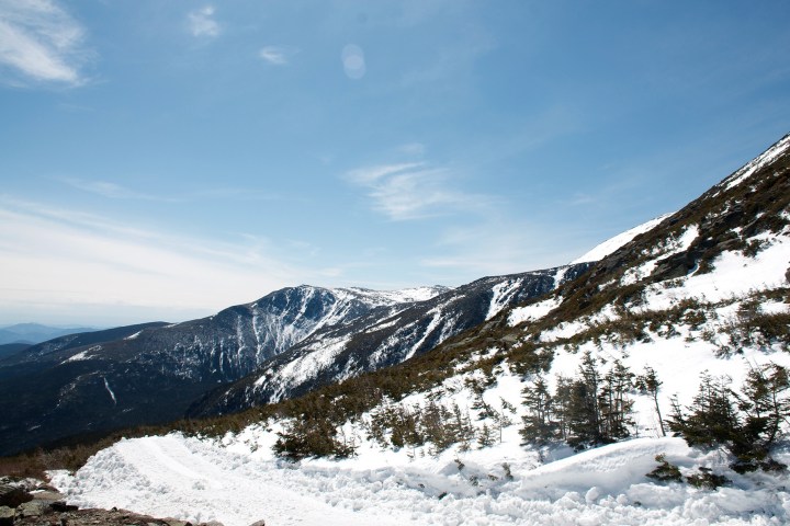 a snow covered mountain