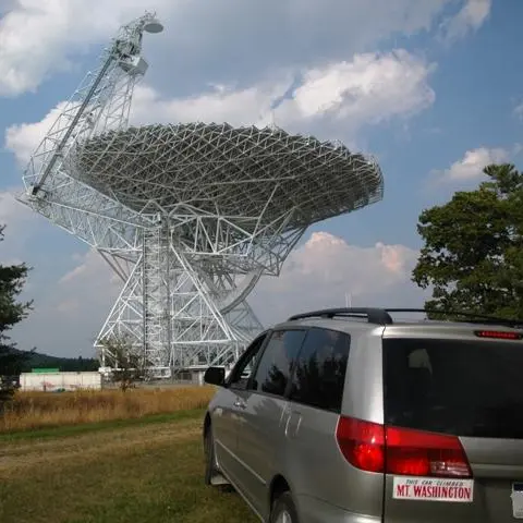 a car parked in the grass