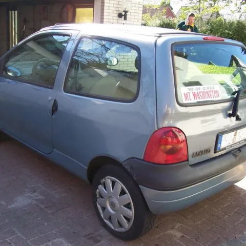 a car parked in a parking lot
