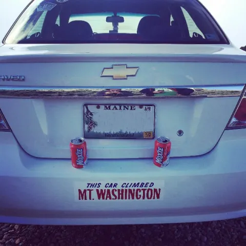 a car parked in a parking lot