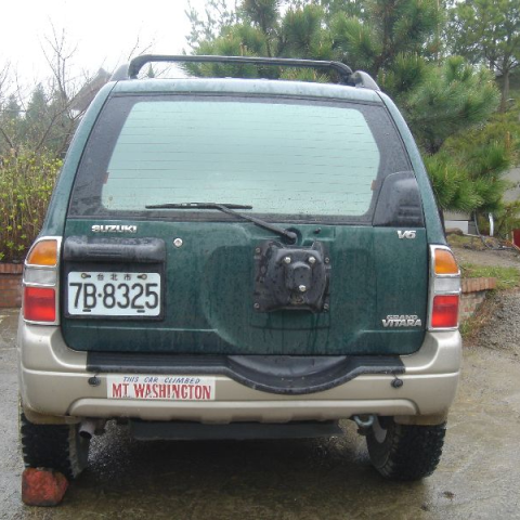 a car parked in a parking lot