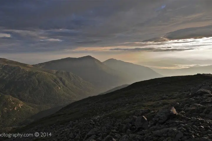 a view of the side of a mountain