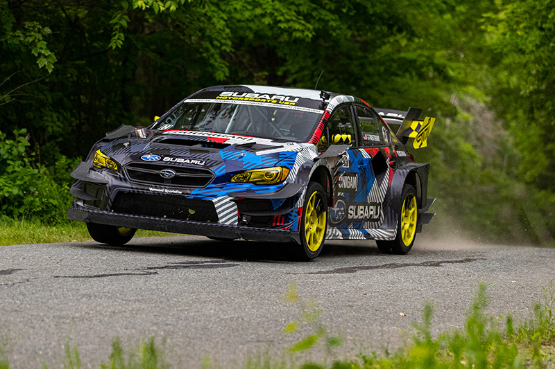 2021-CTTC-Travis-Pastrana-Gymkhanna-Subaru-July-2021-Web a person driving a race car on a road