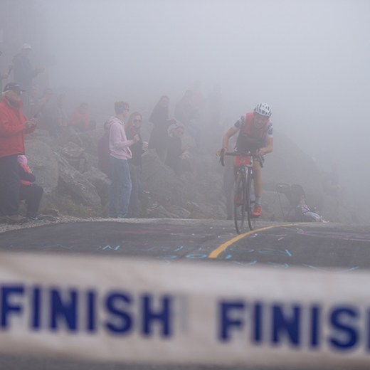a group of people that are standing in the snow