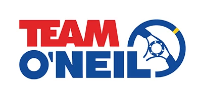 Logo with 'Team O'Neil' and a steering wheel design.